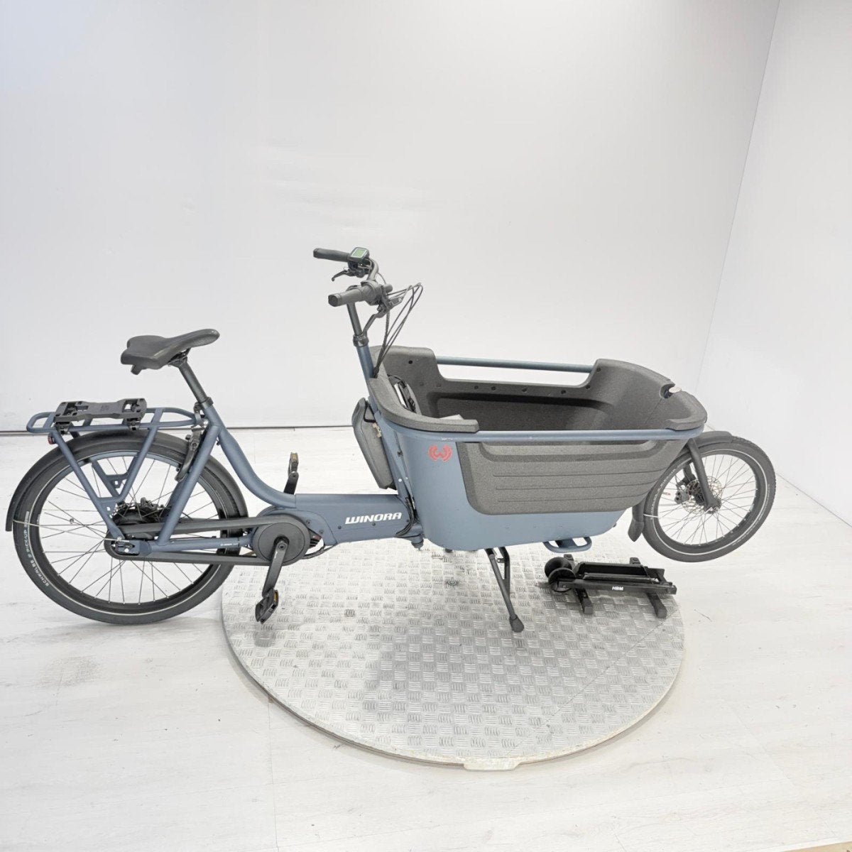 Winora F.U.B 2W | 659Km | 500wh | DEMO | Bakfiets blauw uni, Gebruikt, -, -, Elektrisch