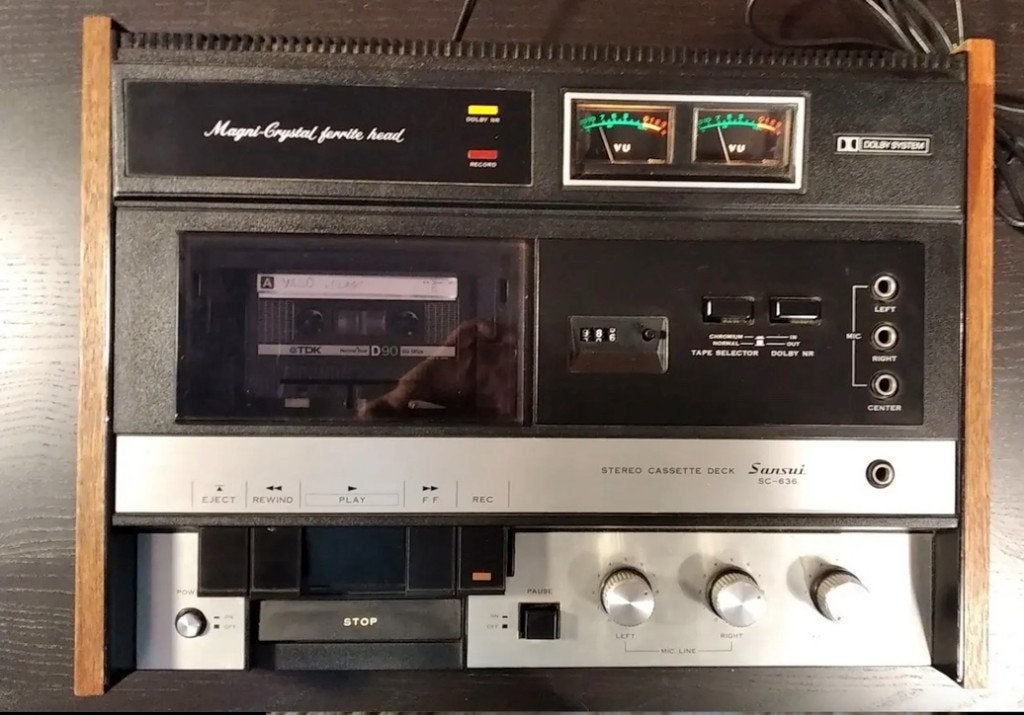 Sansui Vintage Sc 626 cassette deck, Ophalen of Verzenden, Enkel, Overige merken, Tape counter