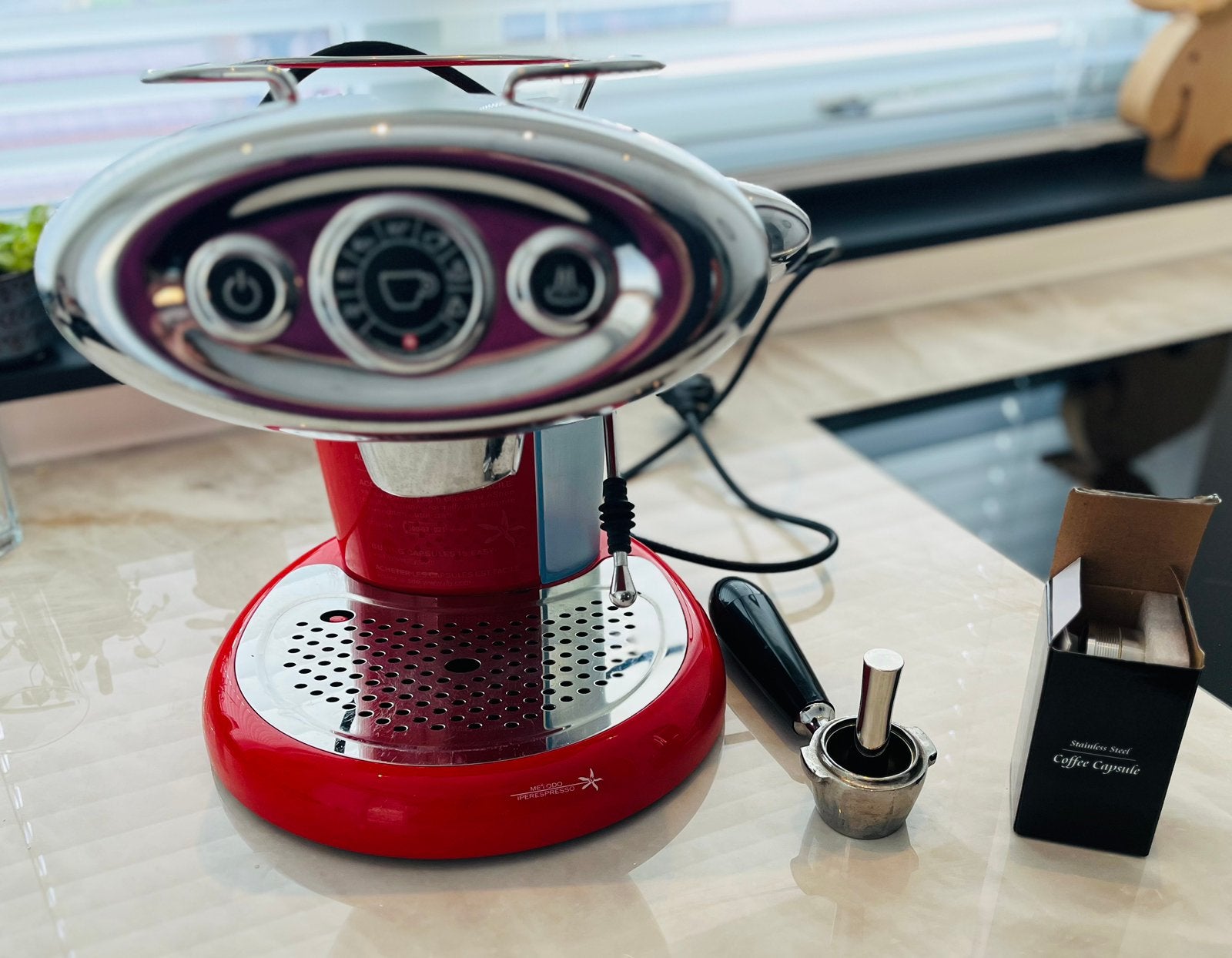 Illy X7 Iperespressomachine, Ophalen of Verzenden, Gebruikt, Koffiemachine