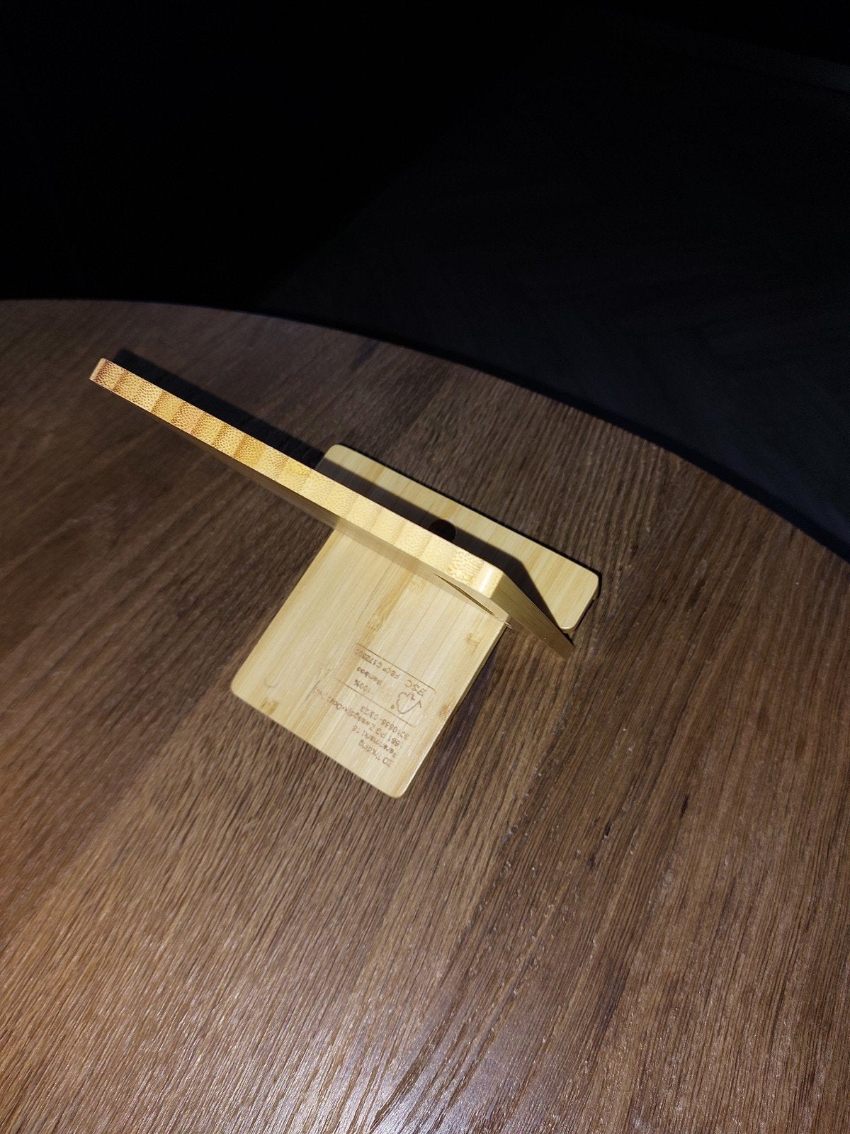Houten telefoonhouder - Bamboe standaard voor smartphone, Ophalen of Verzenden, Nieuw