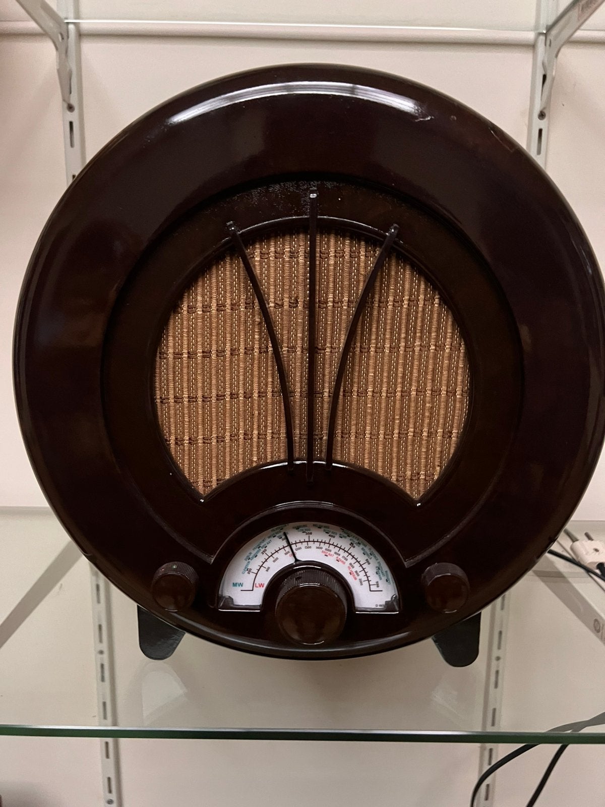 Prachtige Art-Deco Radio Ecko AD75 uit 1940 met Bluetooth, Ophalen of Verzenden, Gebruikt, Radio