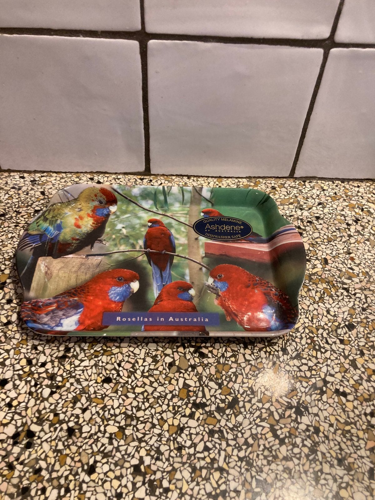 Dienblaadje vogels, Ophalen of Verzenden, Zo goed als nieuw, Rond, Kunststof