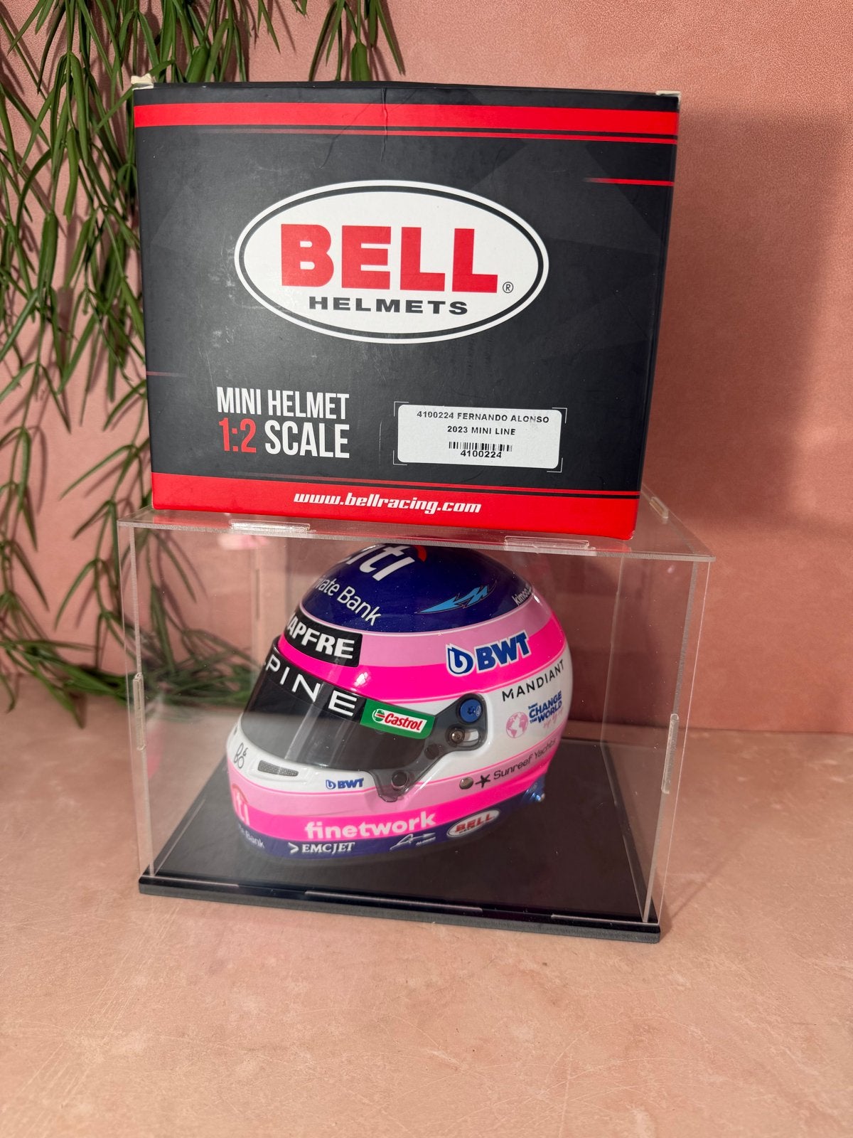 Bell 1:2 Fernando Alonso 2023 Minihelm – Model 4100224, Ophalen, Nieuw, Formule 1