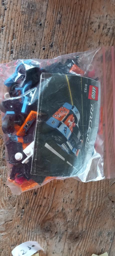 Lego Racers 8193 Blue Bullet met instructieboekje, Gebruikt, Lego, Compleet, Ophalen of Verzenden