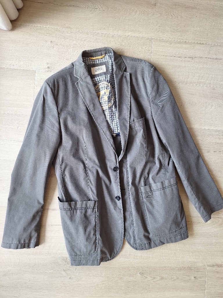 colbert van Camel Active maat 54, Maat 52/54 (L), Ophalen of Verzenden, Grijs, Gedragen