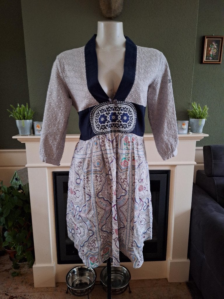 Odd Molly prachtige folklore jurk 2 M 38 40, Maat 38/40 (M), Verzenden, Wit, Zo goed als nieuw
