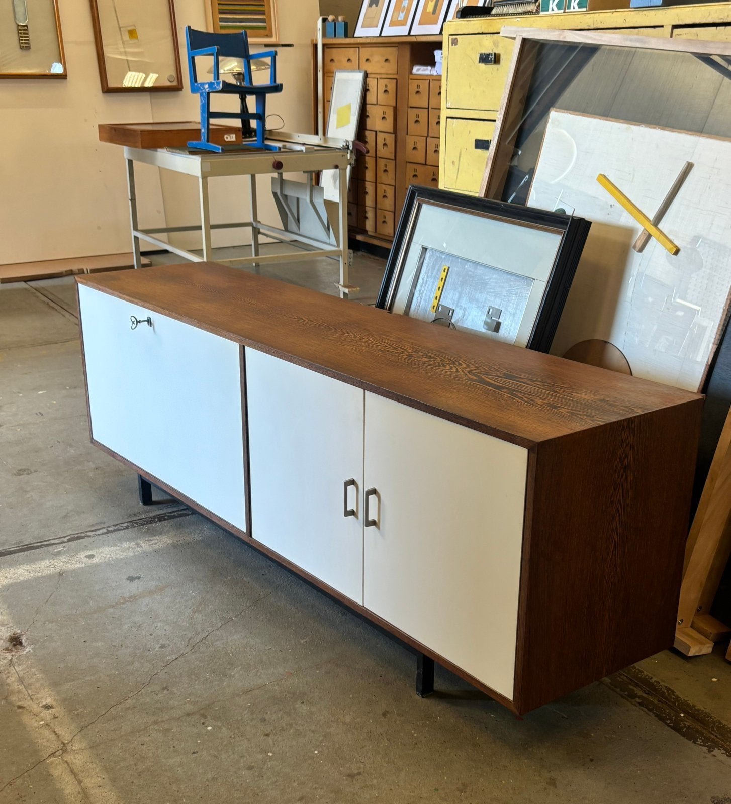 Vintage dressoir jaren 60, Ophalen, Gebruikt, Met deur(en), 150 tot 200 cm