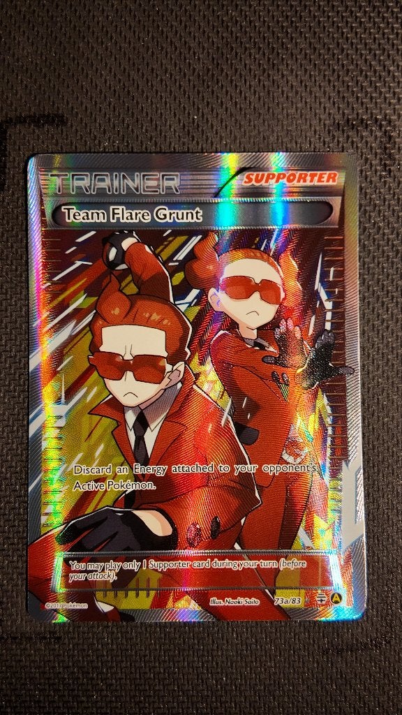 Team Flare Grunt 73a Generations | Pokemon kaart, Ophalen, Zo goed als nieuw, Losse kaart, Foil
