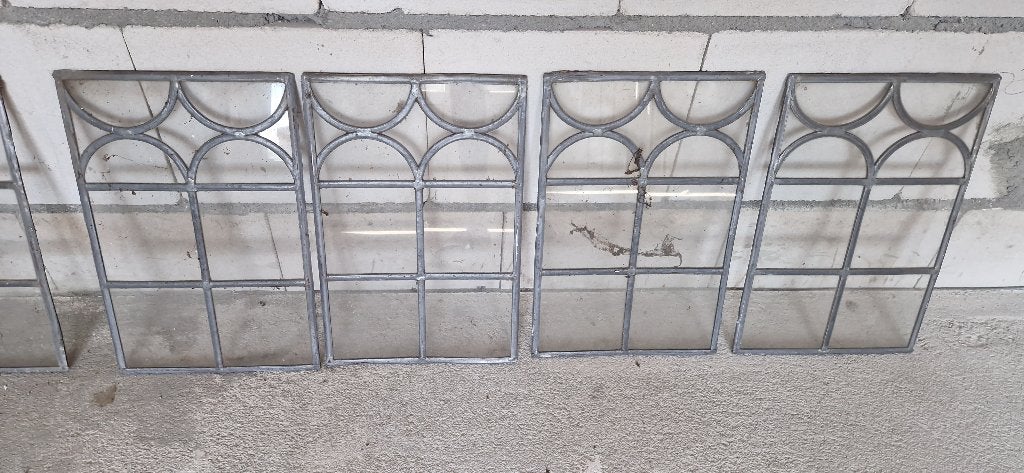 Glas in lood ramen, 24x37cm,  4+16 stuks, Doe-het-zelf en Verbouw, Glas en Ramen, Ophalen, Gebruikt, Minder dan 80 cm, Overige typen