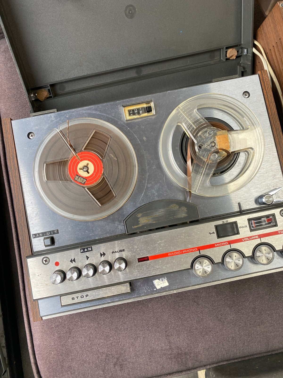 3 Vintage  Bandrecorders  - Met Banden, Ophalen of Verzenden, Bandrecorder, Met banden