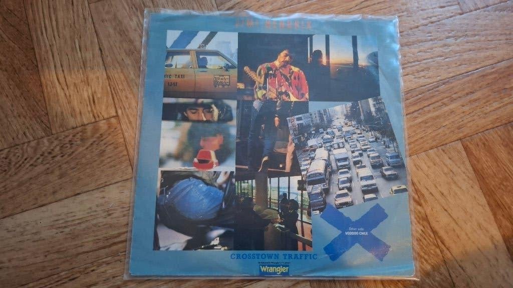 Singe - Jimi Hendrix - Crosstown Traffic, Gebruikt, 7 inch, Ophalen of Verzenden, Rock en Metal