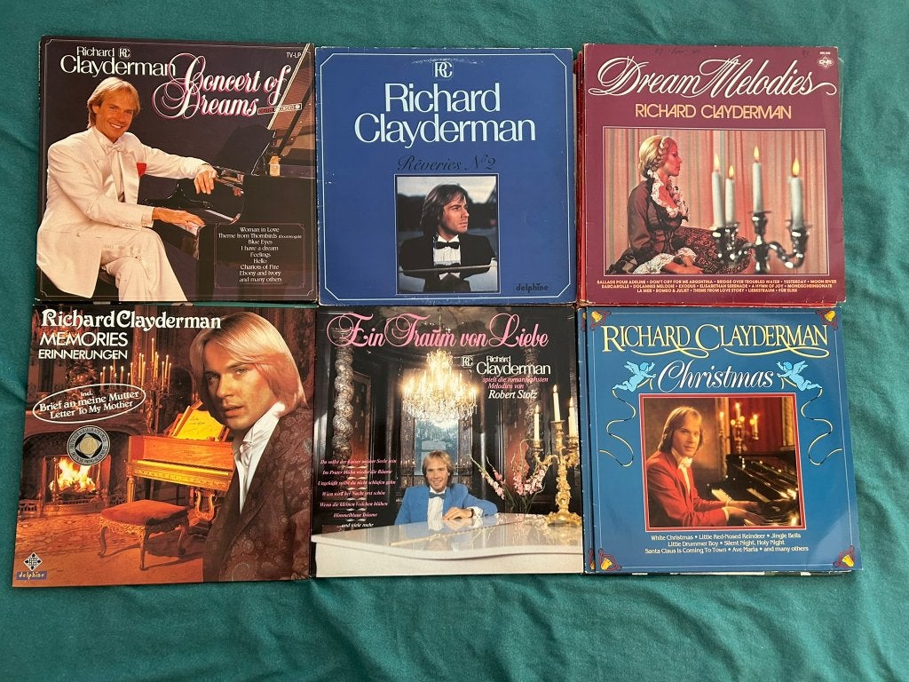 17 LP's Richard Clayderman (ook per stuk te koop), Cd's en Dvd's, LP, Gebruikt, Pop, Ophalen of Verzenden