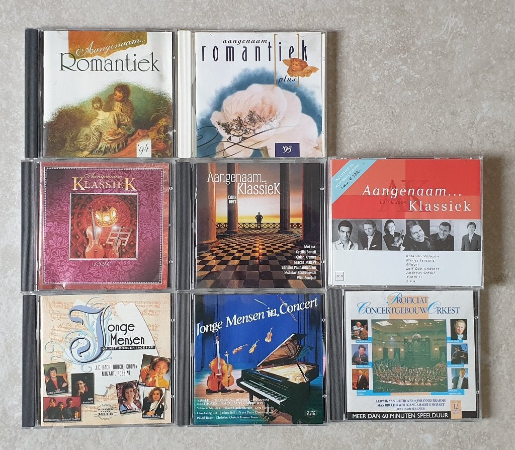 Diverse cd's klassiek (o.a. Aangenaam Romantiek en Klassiek), Ophalen of Verzenden, Romantiek, Zo goed als nieuw, Overige typen