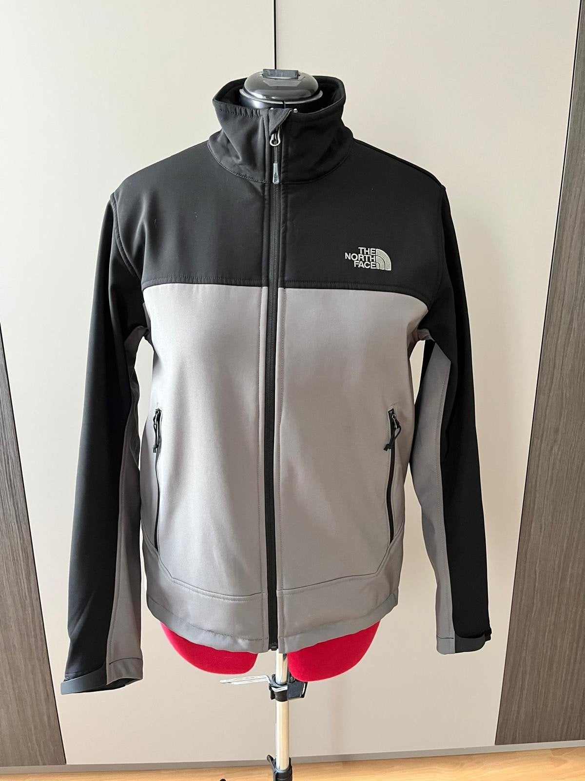 The North Face Softshell Jas Heren M - Zwart Grijs - Apex -, Ophalen of Verzenden, Zo goed als nieuw, Zwart