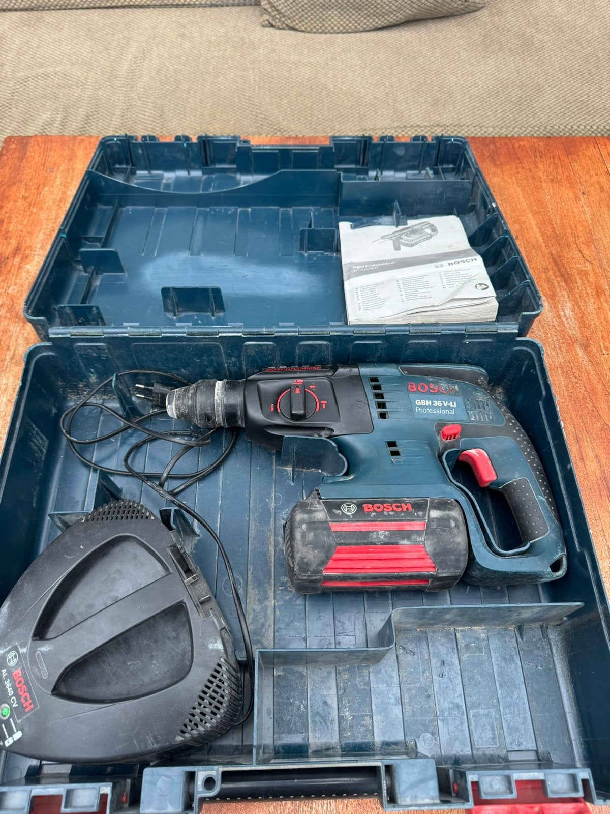Bosch GBH 36 V-LI accoboorhamer boorhamer klopboormachine, Ophalen of Verzenden, Zo goed als nieuw