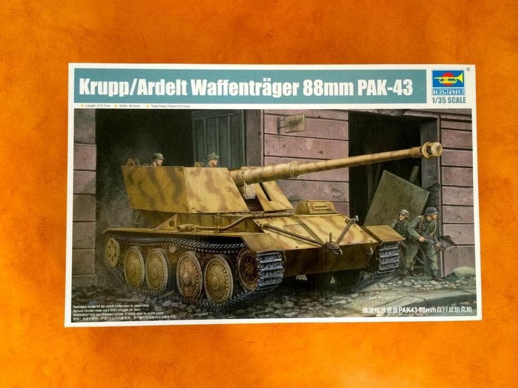 trumpeter 1587 Krupp/Ardelt Waffentrager 88mm PAK-43 1/35, Overige merken, Tank, Verzenden, 1:32 tot 1:50