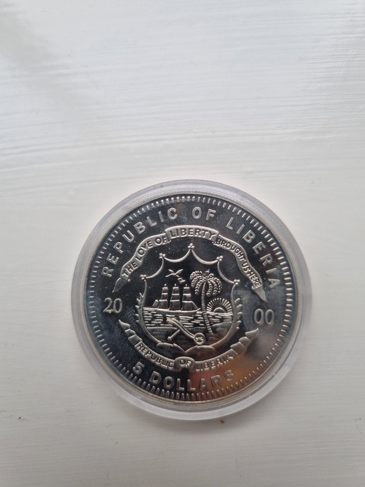 Grote 5 dollar munt, Postzegels en Munten, Munten | Amerika, Ophalen of Verzenden, Noord-Amerika