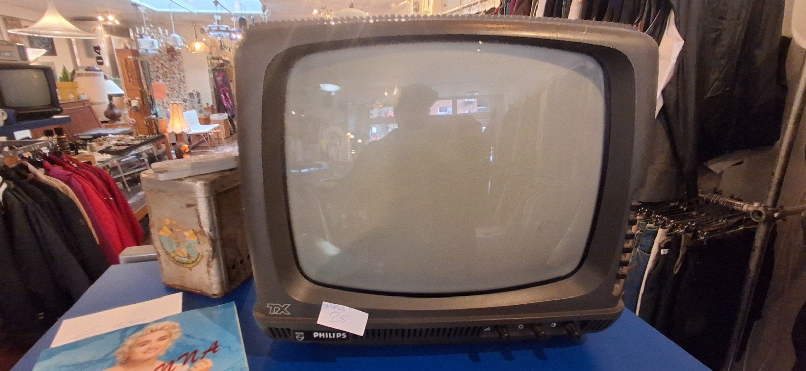 Philips TX Vintage CRT TV - Werkend met scheur, Ophalen