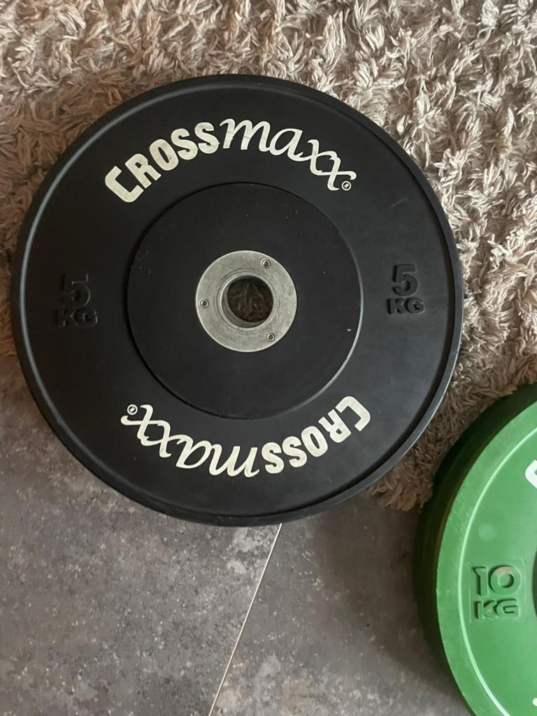 Crossmaxx bumper plates top staat, Ophalen, Zo goed als nieuw, Krachtstation