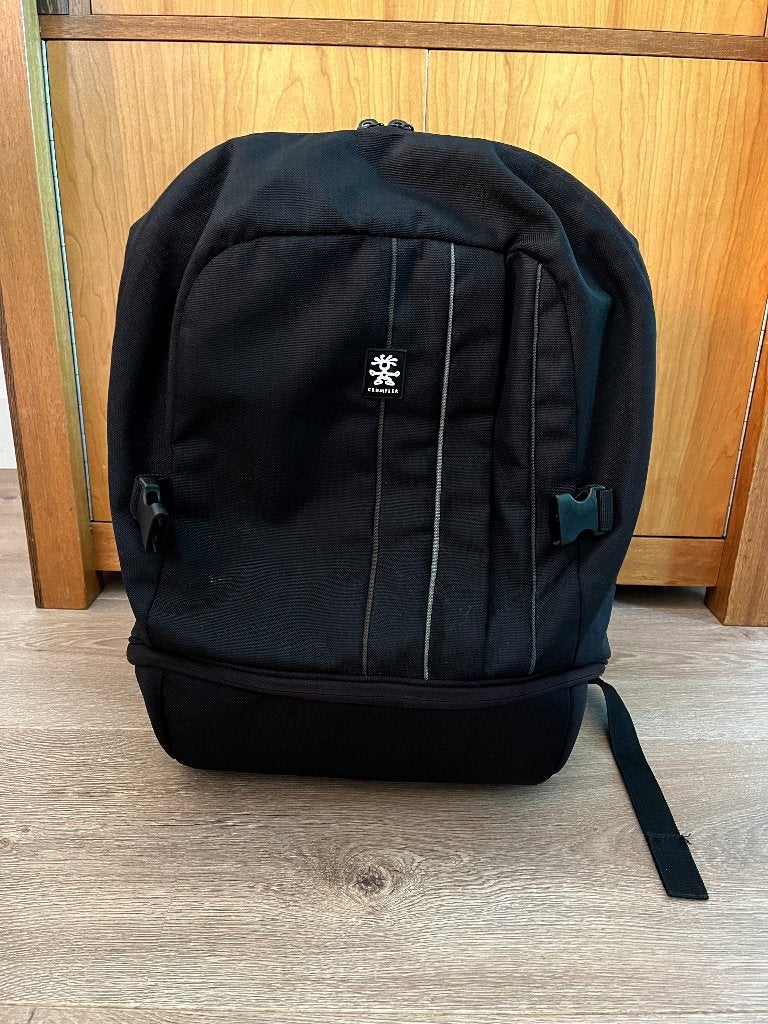Foto tas, Rugtas, Ophalen of Verzenden, Zo goed als nieuw, Zwart