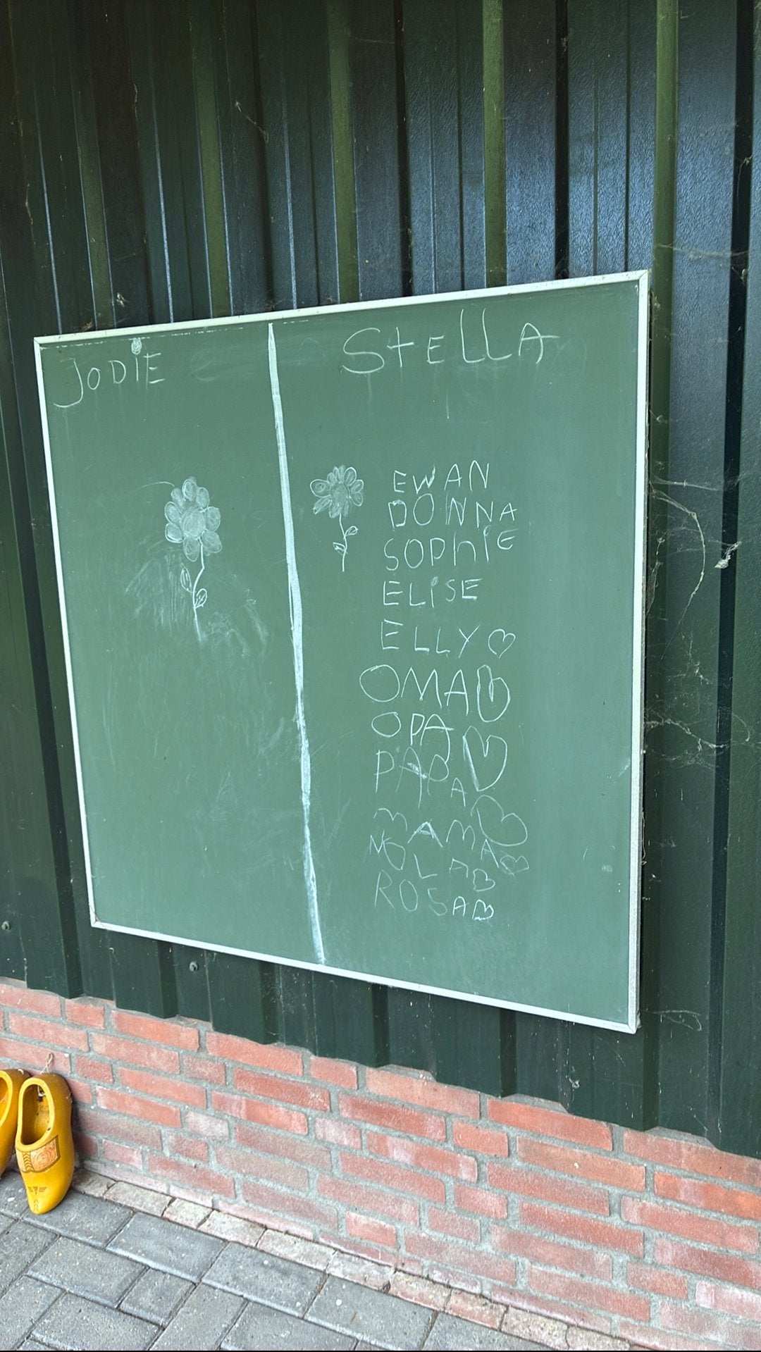 Schoolbord ongeveer 1/1 meter, Ophalen of Verzenden, Krijtbord