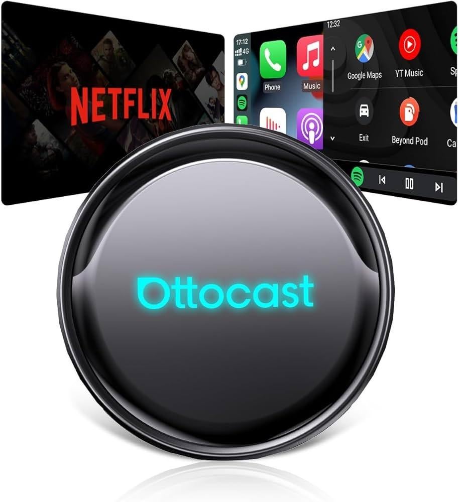 Ottocast CarPlay/Android Auto Adapter - Netflix & Meer, Ophalen of Verzenden, Nieuw