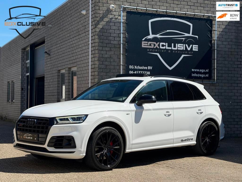 Audi SQ5 3.0 TFSI SQ5 quattro Pro Line Plus Pano/Blind/Virtu, Automaat, Gebruikt, Wit, Leder