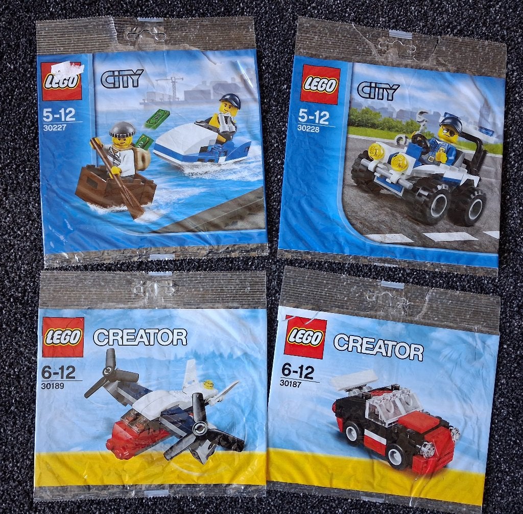 Lego creator sets 30187/30189 + lego city sets 30227/30228., Compleet, Verzenden, Lego, Complete set