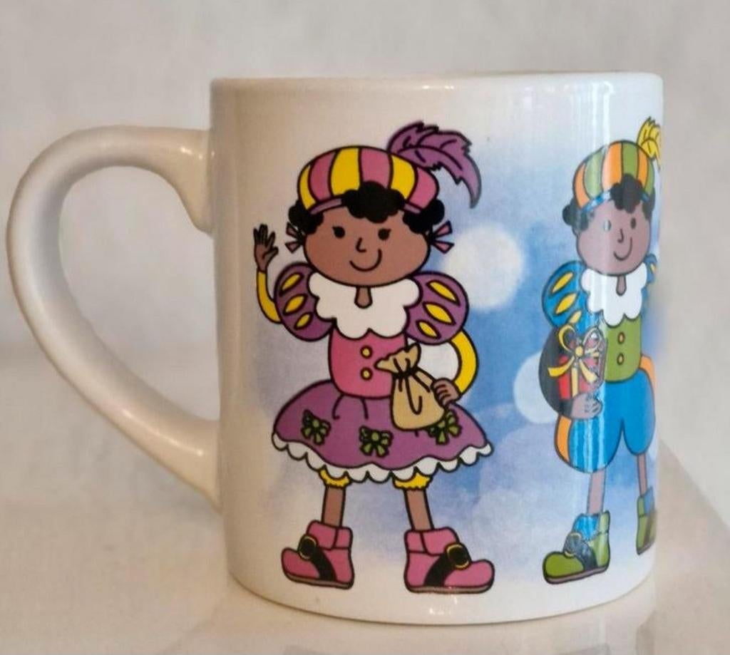 Beker Sinterklaas en Zwarte Piet, Diversen, Sinterklaas, Ophalen of Verzenden