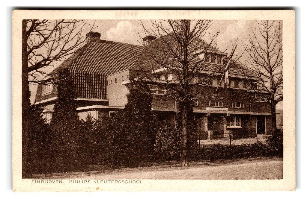 Eindhoven, Philips Kleutersschool, Verzenden, 1920 tot 1940, Gelopen, Noord-Brabant