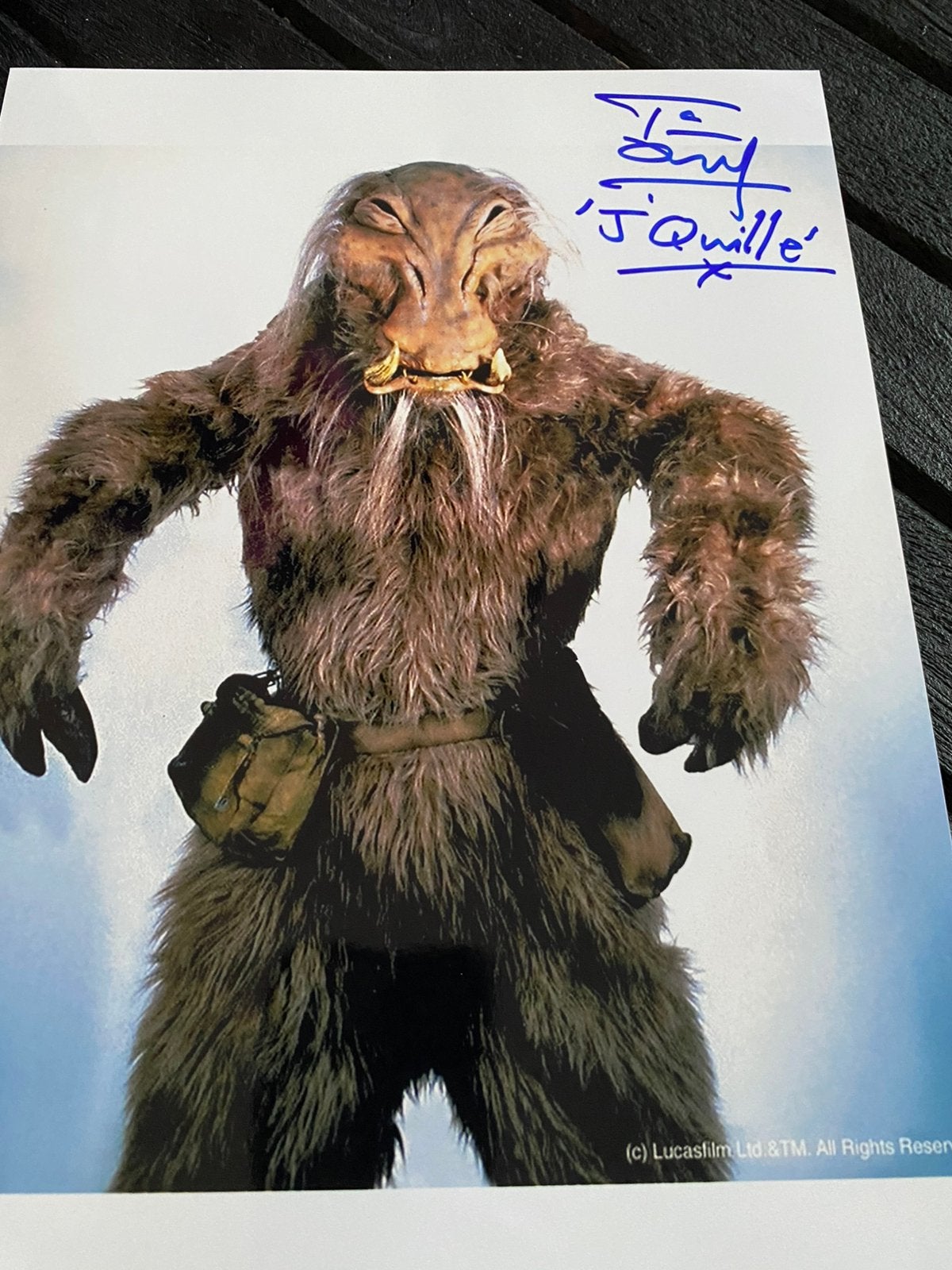 Filmster handtekening tim dry Star wars, Verzamelen, Ophalen of Verzenden, Zo goed als nieuw, Actiefiguurtje