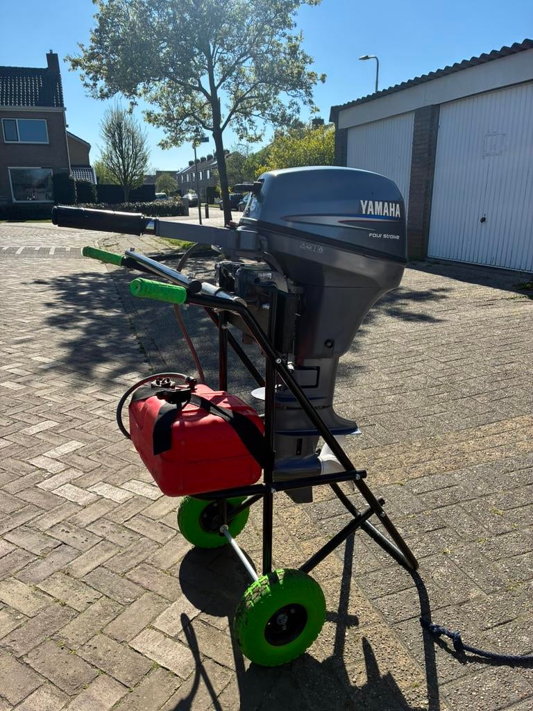 Yamaha 6pk 4takt 2cilinder, Ophalen, Zo goed als nieuw, Benzine, 5 tot 10 pk