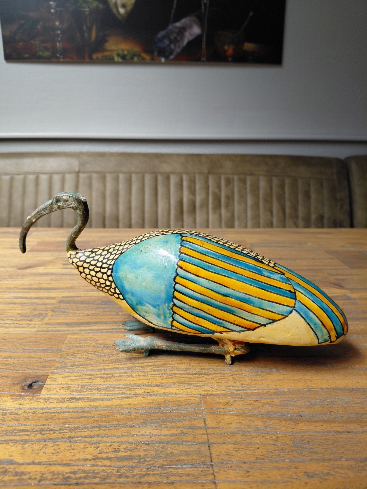 Decoratieve Ibis Vogel Beeldje - Egyptische Stijl, Ophalen of Verzenden