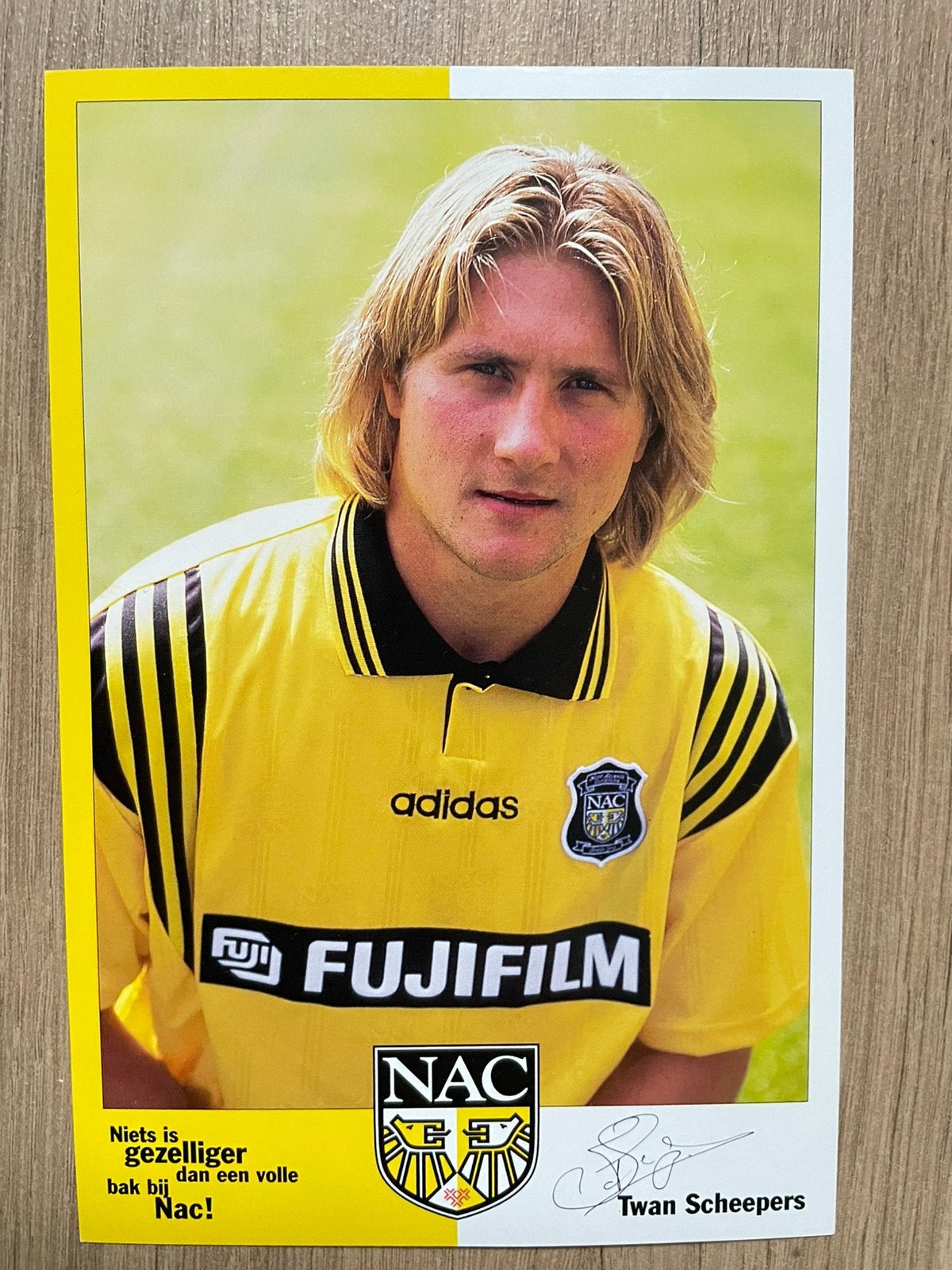 Fotokaart Twan Scheepers (NAC, PSV) ., Verzamelen, Sportartikelen en Voetbal, Ophalen of Verzenden, Nieuw, PSV, Spelerskaart