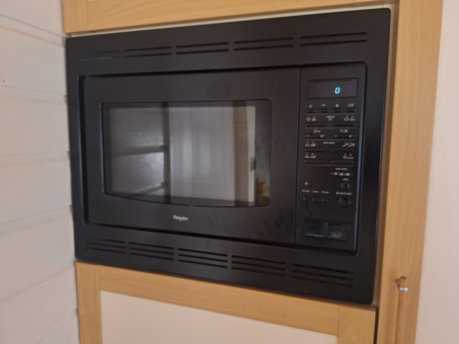 Pelgrim combimagnetron/oven 600x450 zwart, Witgoed en Apparatuur, Ophalen, Combimagnetron, Gebruikt, Hete lucht