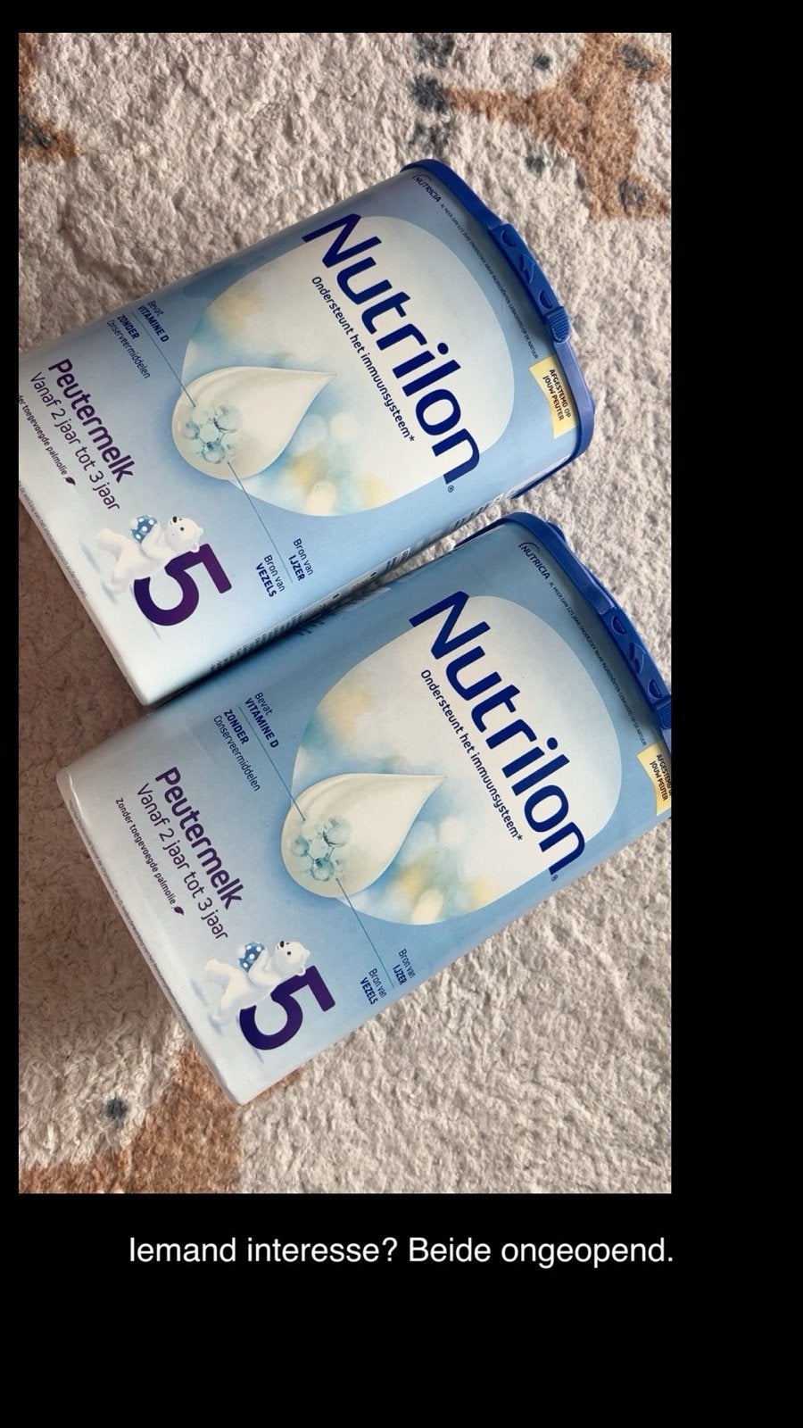 2x Nutrilon Peutermelk 5 - Ongeopend, Kinderen en Baby's, Babyvoeding en Toebehoren, Ophalen of Verzenden, Nieuw, Babyvoedingmaker