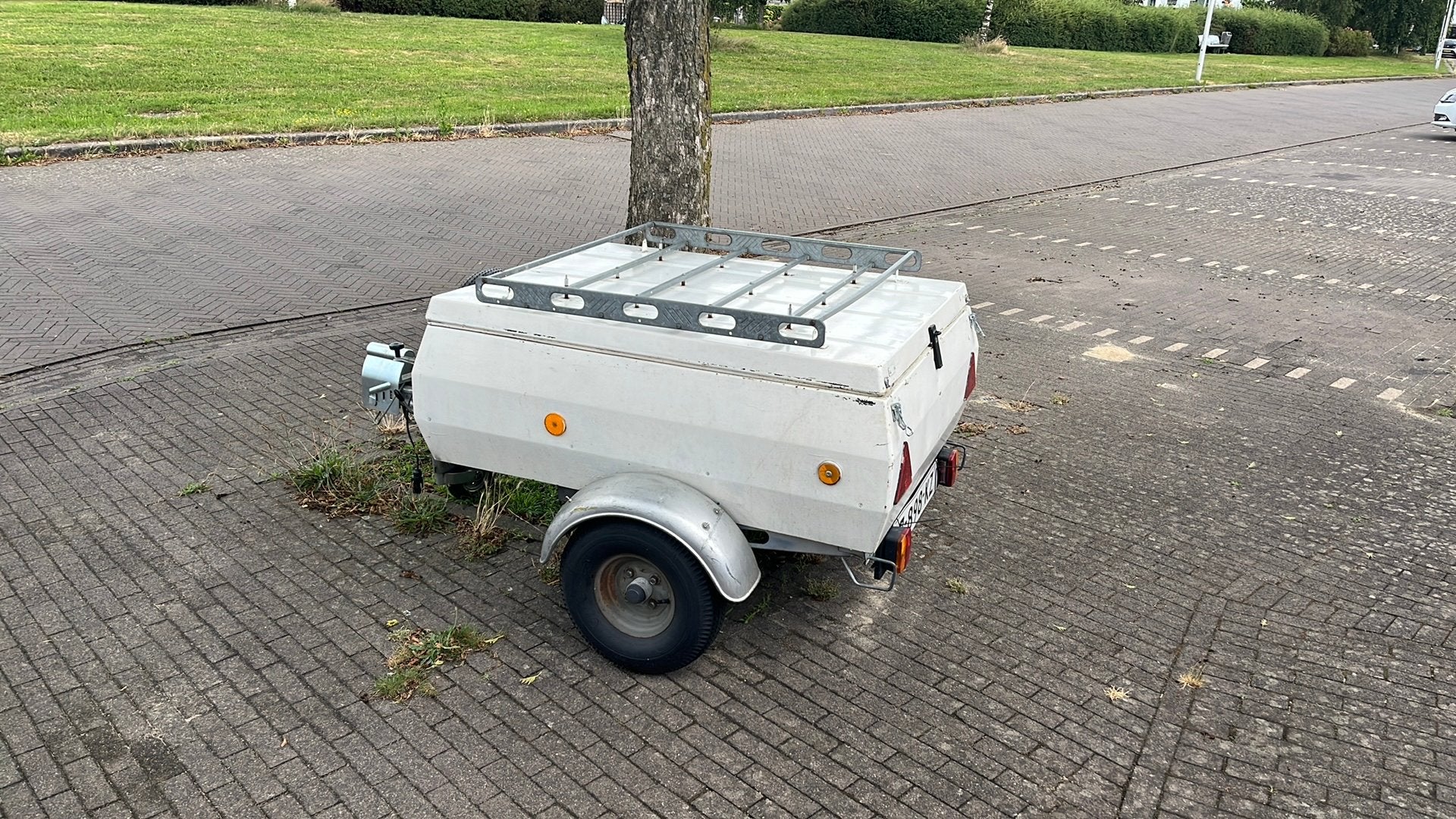 Bagagewagen met deksel en imperiaal, Ophalen, Gebruikt