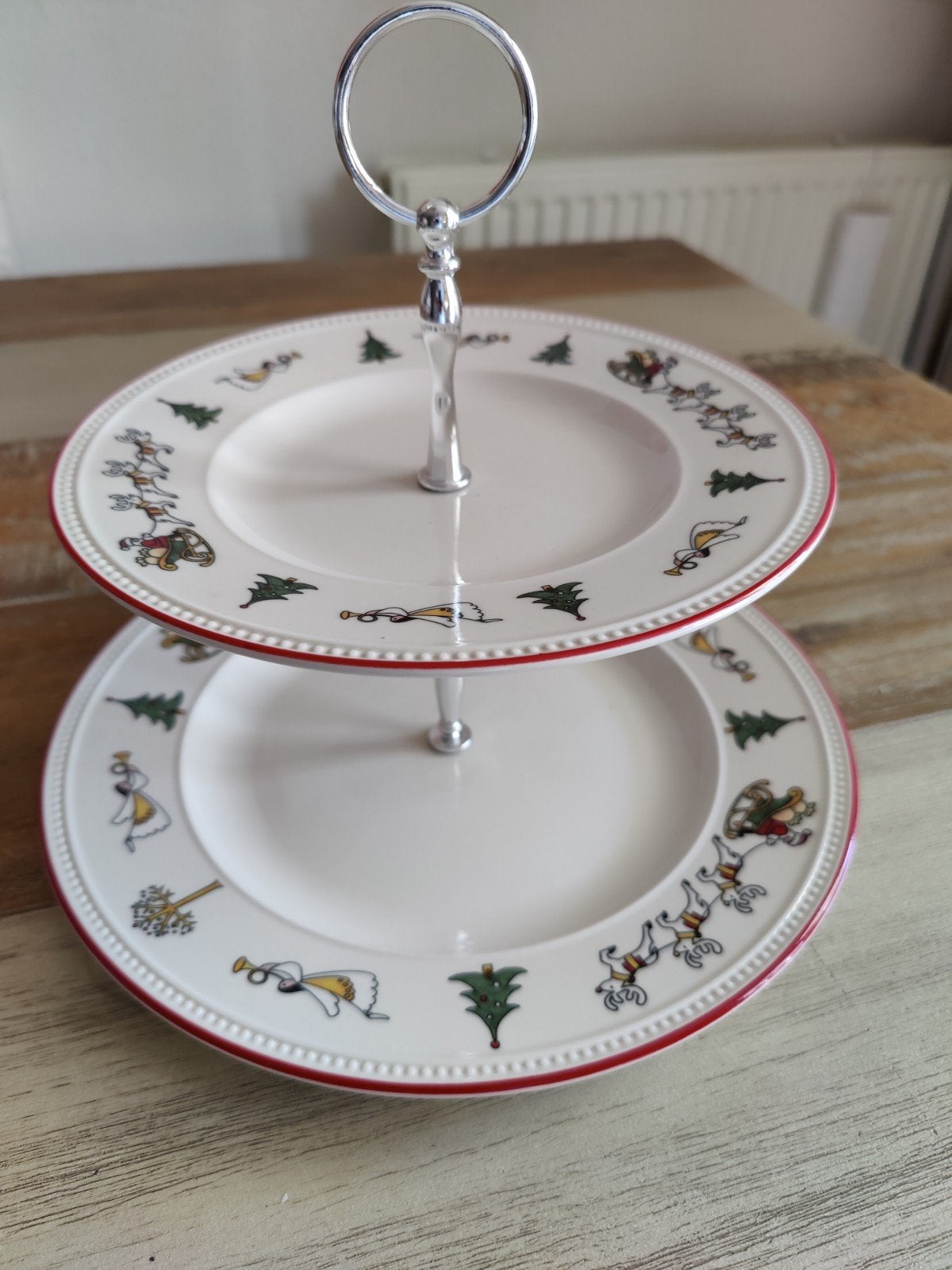Windsor christmas kerst etagere, Ophalen, Zo goed als nieuw, Porselein