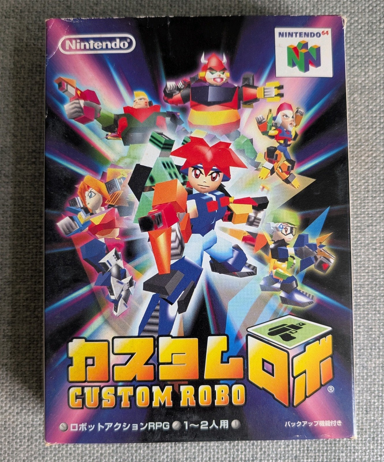 Custom Robo Nintendo 64 Japans, Gebruikt, Verzenden, 1 speler, Racen en Vliegen