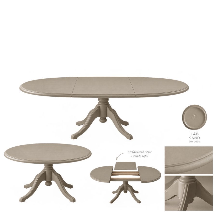 Eettafel vintage, Huis en Inrichting, Gebruikt, Cedante, Eikenhout, Cedante