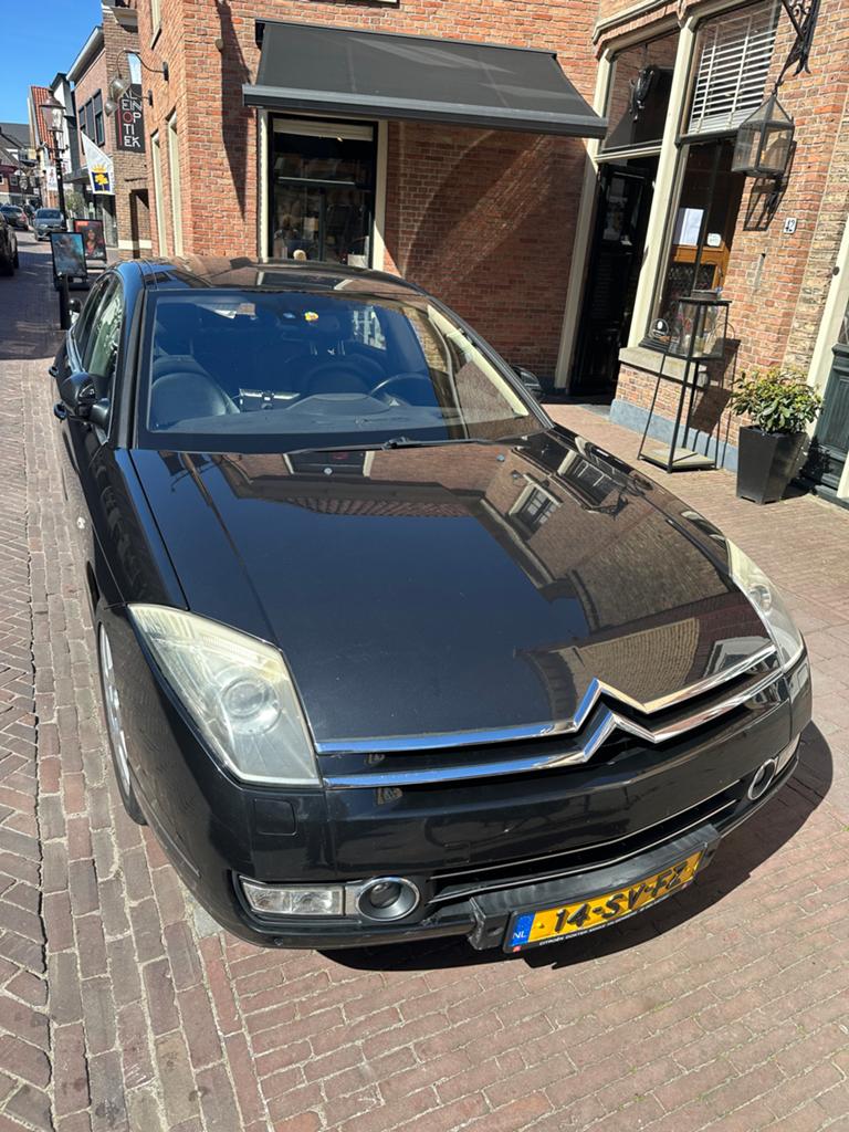 Citroën C6 3.0 V6 24V AUT 2006 Zwart, Auto's, Zwart, C6, 2946 cc, Zwart