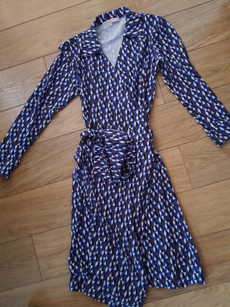 Studio anneloes s wikkeljurk, Kleding | Dames, Jurken, Paars, Ophalen of Verzenden, Zo goed als nieuw, Knielengte