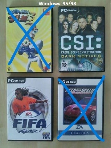 Windows ‘97/‘98 - 2 oude spellen - CSI + FIFA 2001 -, Computers en Software, Vintage Computers, Ophalen of Verzenden