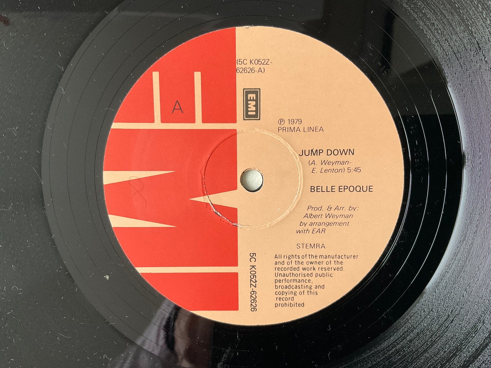 Belle epoque – jump down / lose my man 12’ disco, Gebruikt, Disco, 12 inch, Overige typen