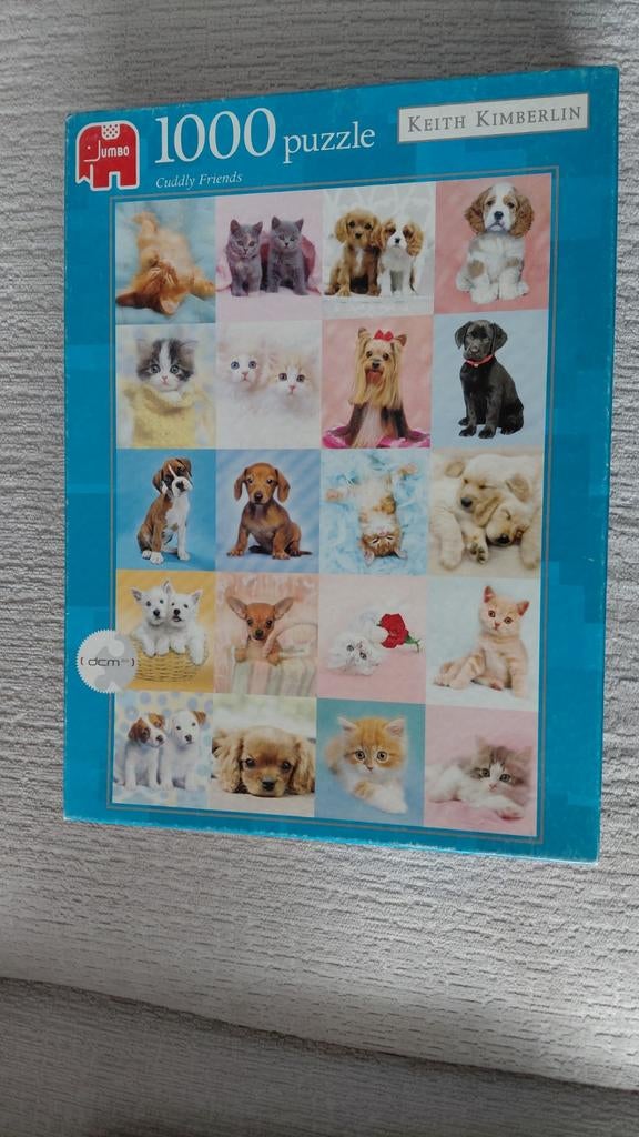 Jumbo Legpuzzel 1000 stukjes - Cuddly Friends, Ophalen, 500 t/m 1500 stukjes, Gebruikt, Legpuzzel
