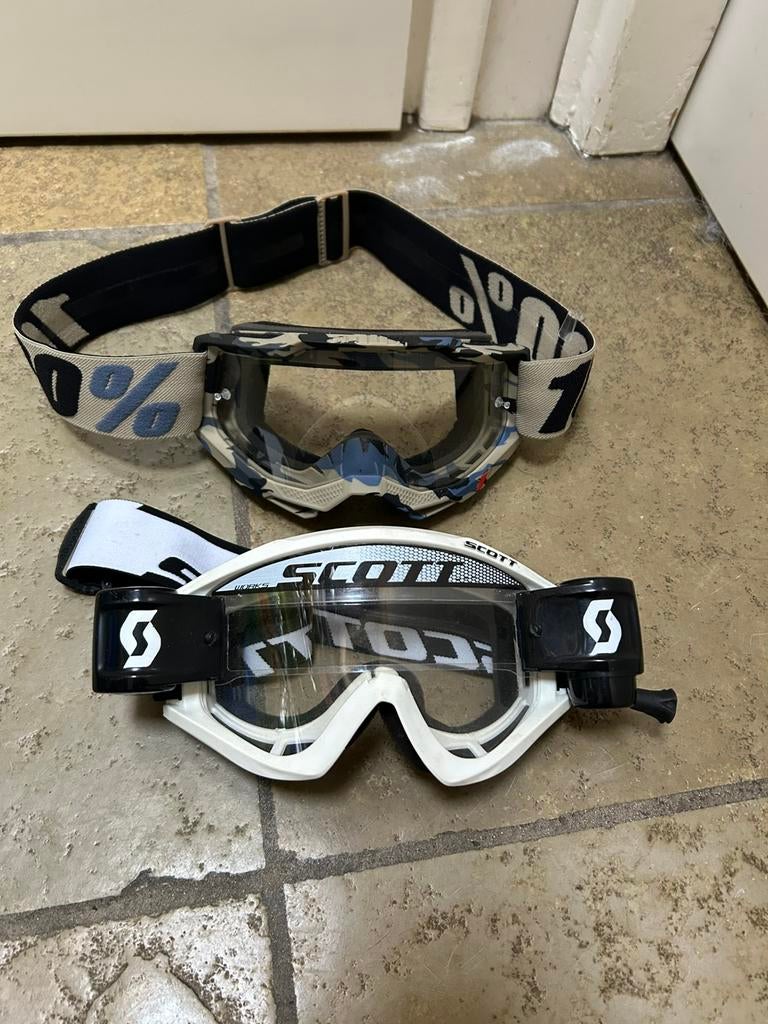 Crossbrillen 2 stuks., Motoren, Kleding | Motorkleding, Ophalen of Verzenden, Tweedehands