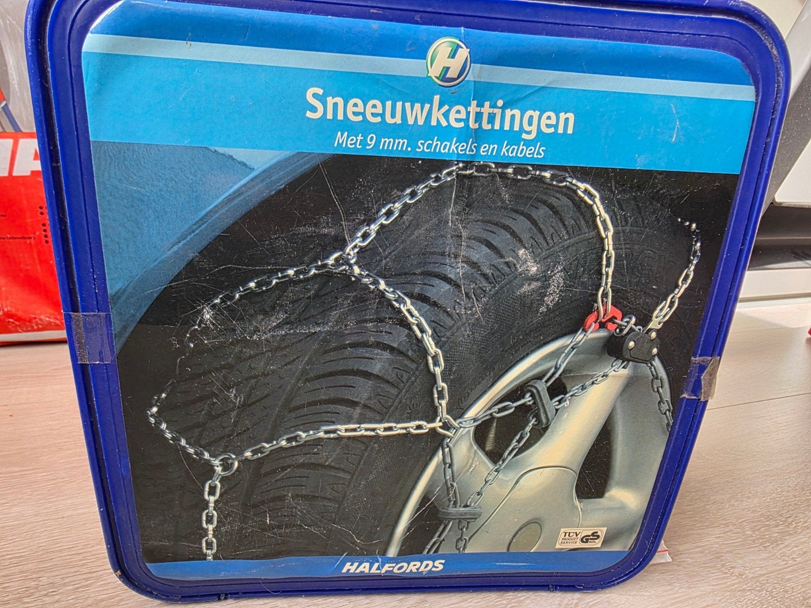 Halfords sneeuwkettingen 9mm - Diverse maten, Ophalen of Verzenden, Zo goed als nieuw