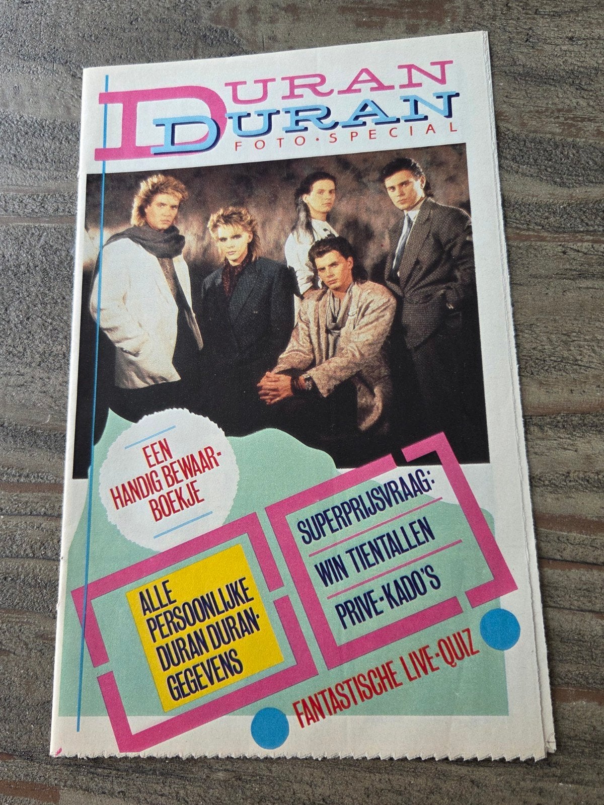 Duran Duran Foto Special Boekje, Ophalen of Verzenden, 1980 tot heden, Nederland, Tijdschrift