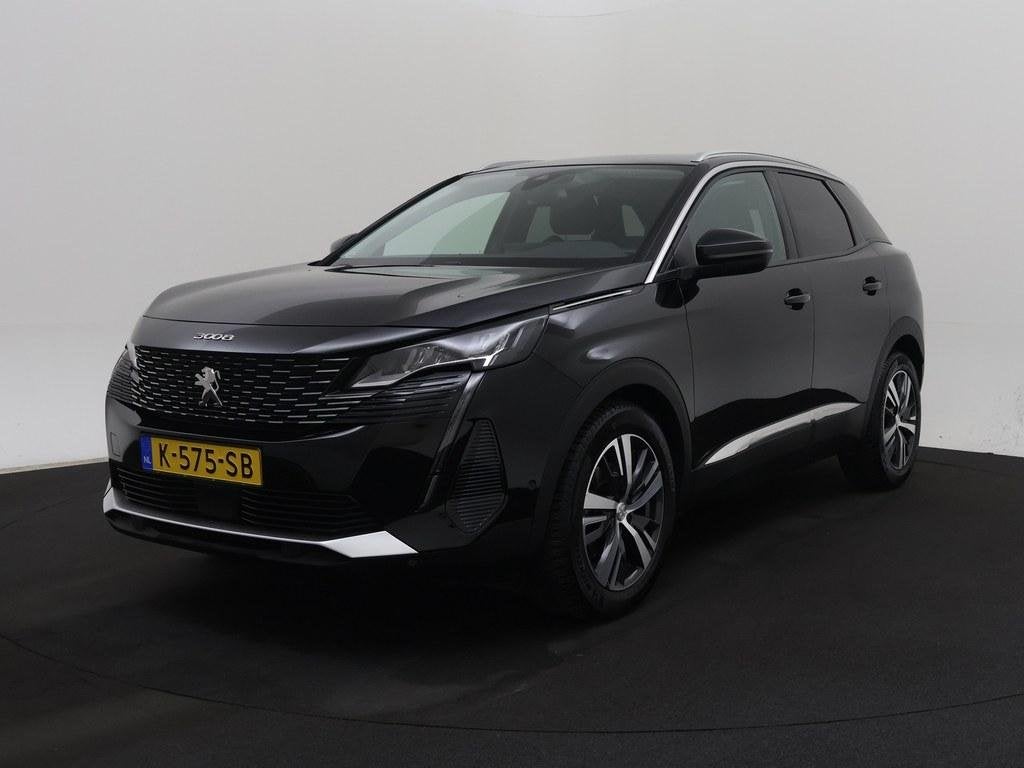 Peugeot 3008 1.2 Turbo 130 PK Automaat Premium Trekhaak/Came, Auto's, Peugeot, Gebruikt, 1199 cc, Leder en Stof, Zwart