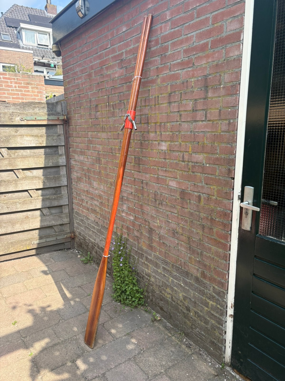 2 houten roeispanen, Watersport en Boten, Peddels, Ophalen, Gebruikt